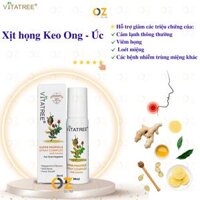 Xịt họng keo Ong Úc Vitatree Super Propolis Spray Complex with Honey 15 Giúp bổ sung kháng khuẩn tự nhiê, Giam đau rat viêm hong, ho, nhiêt lơ miêng - OZ Slim Store - 30mlchai