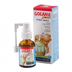 Xịt họng sát khuẩn trị ho và viêm họng golanil junior cho bé