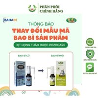 Xịt họng thảo dược bảo vệ hô hấp Pozo Care giảm ngứa rát ho khan, tiêu đờm, ngừa bệnh hô hấp, dùng cho trẻ từ 1 tuổi