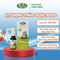 Xịt họng thảo dược POZO CARE - Hỗ Trợ Làm Dịu Họng, Đau Họng, Giảm Ho Cho Bé và Người Lớn Chai 20ml