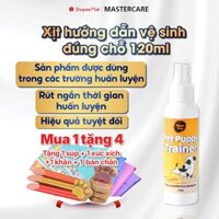 Xịt Hướng Dẫn Chó Mèo Đi Vệ Sinh Đúng Chỗ Khử Mùi Hôi Chất Thải Của Thú Cưng MASTERCARE 120 Ml