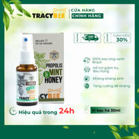Xịt keo ong Tracybee Propolis Mint & Honey  (vị bạc hà 30ml)