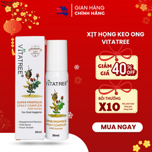 Xịt keo ong Vitatree trị viêm họng 25ml