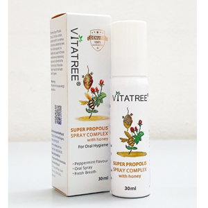 Xịt keo ong Vitatree trị viêm họng 25ml