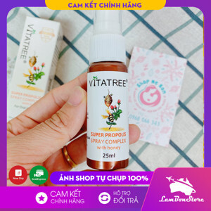 Xịt keo ong Vitatree trị viêm họng 25ml