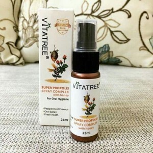 Xịt keo ong Vitatree trị viêm họng 25ml