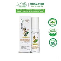 Xịt keo ong Vitatree super propolis 30ml Úc