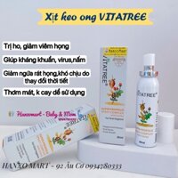 Xịt Keo Ong Vitatree Super Propolis Spray Manuka Honey 30 ml Mẫu mới, [Hàng Úc Nội địa, chính hãng, bay Air]