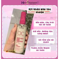 Xịt khóa giữ màu tóc nhuộm, xịt dưỡng tóc bóng mượt vào nếp