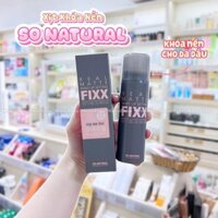 XỊT KHÓA NỀN SO NATURAL 75ML - REAL MATTE (ĐEN)