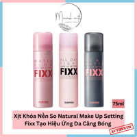 Xịt Khóa Nền So'Natural All Day Tight Make Up Setting Fixx Giữ Nền Lâu Trôi 75ml