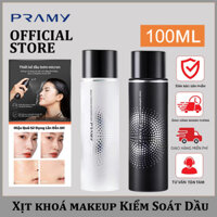 Xịt khóa nền trang điểm Pramy makeup fixer spray keeps the foundation long-lasting 100ml,Bình Xịt Cố Định Lớp Trang Điểm Lâu Trôi