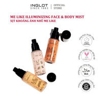 Xịt khoáng ánh nhũ Me Like Illuminizing Face & Body Mist Inglot (50ml)