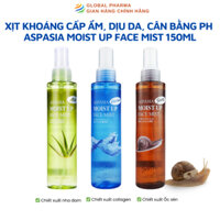 Xịt Khoáng ASPASIA MOIST UP FACE MIST 150ML - Hỗ trợ Cấp Ẩm, Làm Dịu Da, Cân bằng pH cho da