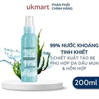 Xịt khoáng Compliment Aqua Spray 99 200ml - Xanh Da Hỗn Hợp Dầu