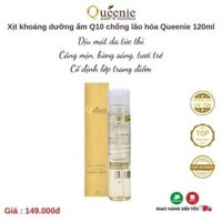 Xịt khoáng dưỡng ẩm bổ sung Collagen Queenie Mỹ phẩm Hàn Quốc 120ml