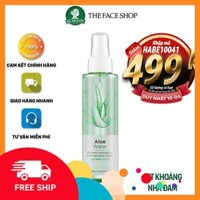 Xịt khoáng dưỡng ẩm da mặt nha đam lô hội cấp ẩm kiềm dầu Hàn Quốc The Face Shop Aloe Fresh Soothing Mist 130ml