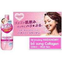 Xịt Khoáng Hadanomy Collagen 250ml Nhật Bản công dụng dưỡng ẩm, chống lão hóa, cân bằng & tái tạo da mặt