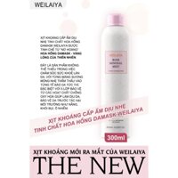 Xịt Khoáng Hoa Hồng Damask Weilaiya Cấp Ẩm, Làm Dịu Da 300ML