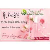 Xịt khoáng hoa hồng handmade cấp ẩm làm mềm, dịu nhẹ chống khô nứt da chai 200ml