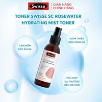Xịt Khoáng Hoa Hồng Swisse Rosewater Hydrating Mist Toner 125ml, Thích hợp cho da dầu và da khô