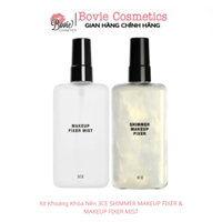 Xịt Khoáng Khóa Nền 3CE SHIMMER MAKEUP FIXER (có nhũ) & MAKEUP FIXER MIST (không nhũ)