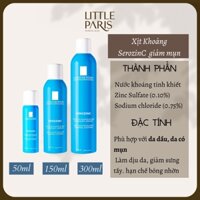 Xịt  khoáng La Roche-Posay Serozinc | Xịt khoáng dành cho da mụn