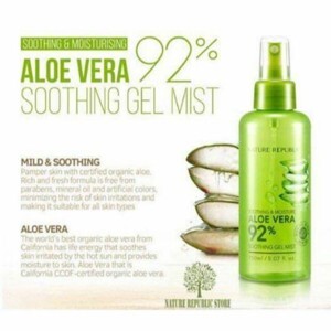 Xịt Khoáng Lô Hội Nature Republic Soothing & Moisture Aloe Vera 92%