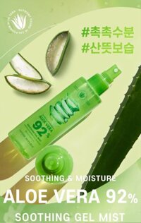 XỊT KHOÁNG NHA ĐAM của NATURE REPUBLIC SOOTHING & MOISTURE ALOE  MIST 155ml