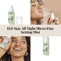 Xịt khoáng siêu mịn giữ makeup lâu trôi tới 16 tiếng e.l.f Elf elf Stay all night micro fine setting mist makeup setting