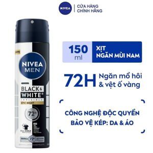 Xịt khử mùi Black & White Nivea 150ml