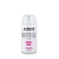 Xịt khử mùi Body Agrado – Hương nước hoa Sweet Love (150ml)
