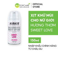 Xịt khử mùi body Agrado hương nước hoa Sweet Love 150ml