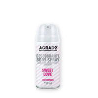 Xịt khử mùi  Body Agrado-hương nước hoa Sweet love  (150 ml)