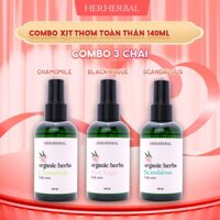 Xịt Khử Mùi Bodymist Bodymiss Herherbal Xịt Thơm Nam Nữ Body Mist Nước Hoa Sang Trọng Lưu Hương Lâu 148ml