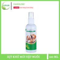 Xịt khử mùi chó mèo vật nuôi Caroline 100 ml