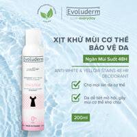 Xịt khử mùi cơ thể 48h Anti Traces Evoluderm 200ml 15253