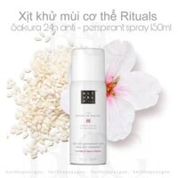 Xịt khử mùi cơ thể Rituals of SAKURA Anti perspirant Spray 24h (150ml)