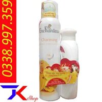 Xịt Khử Mùi Enchanteur Charming 150ml Tặng Sữa Tắm