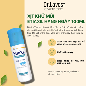 Xịt khử mùi Etiaxil đặc trị mồ hôi chân 100ml