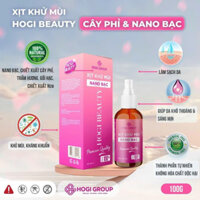 XỊT KHỬ MÙI HOGI BEAUTY 100G CÂY PHÍ&NANO BẠC