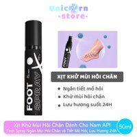 Xịt Khử Mùi Hôi Chân Dành Cho Nam  API Foot Spay Ngăn Mùi Hôi Chân Và Tiết Mồ Hôi Lưu Hương 24h 50ML