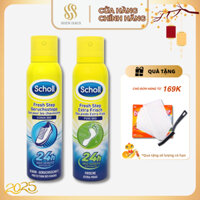 Xịt Khử Mùi Hôi Chân & Giày Dép Scholl Fuss 150ml Hàng Chính Hãng
