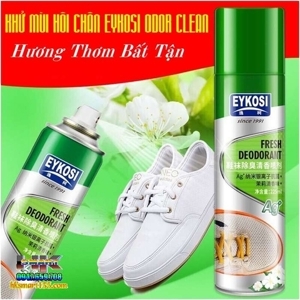Xịt khử mùi lưu thơm giày Eykosi Odor Clean - 225ml