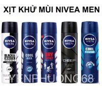 Xịt khử mùi Nam Nivea Men Deep Black Charcoal Amazonia 150ml