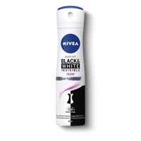 Xịt khử mùi Nivea Invisible for Black & White 48h  150ml