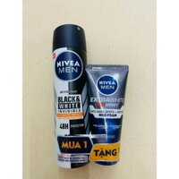 Xịt khử mùi Nivea nam black&white 150ml