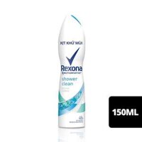 Xịt khử mùi nữ Rexona Shower Clean khô thoáng, 150ml