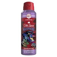 Xịt Khử Mùi Old Spice Night Panther Aluminum Free Body Spray Fresh Scent Of Spicy Chocolate 144Gr