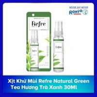 Xịt Khử Mùi Refre Natural Green Tea Hương Trà Xanh 30Ml